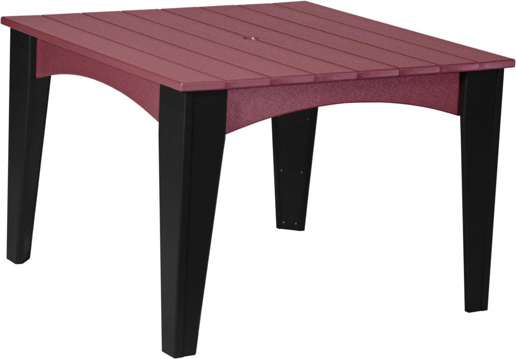 LuxCraft Recycled Plastic 44" Square Island Dining Height Table - LEAD TIME TO SHIP 3 TO 4 WEEKS