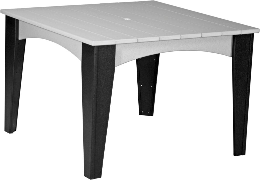 LuxCraft Recycled Plastic 44" Square Island Dining Height Table - LEAD TIME TO SHIP 3 TO 4 WEEKS