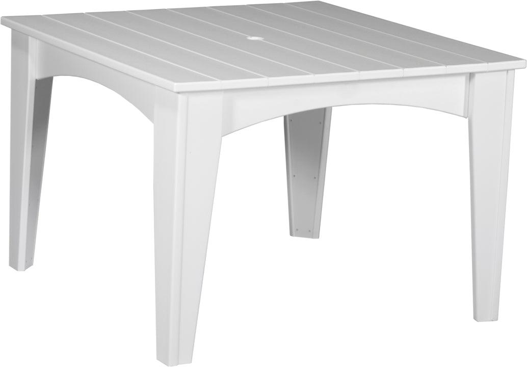 LuxCraft Recycled Plastic 44" Square Island Dining Height Table - LEAD TIME TO SHIP 3 TO 4 WEEKS