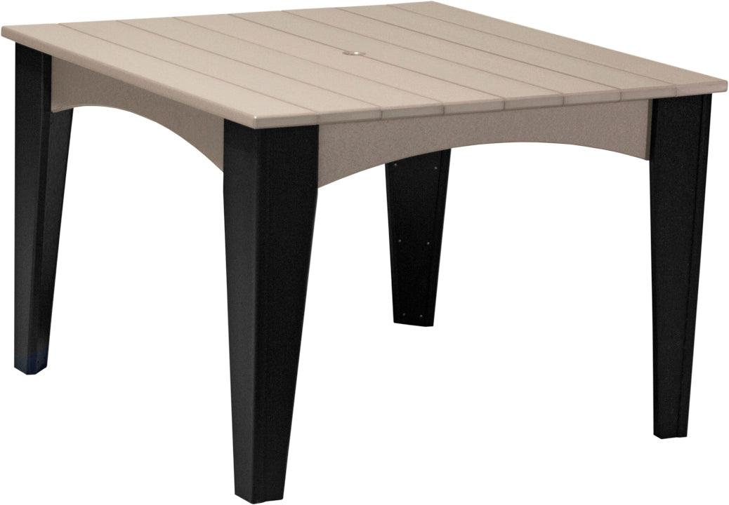 LuxCraft Recycled Plastic 44" Square Island Dining Height Table - LEAD TIME TO SHIP 3 TO 4 WEEKS