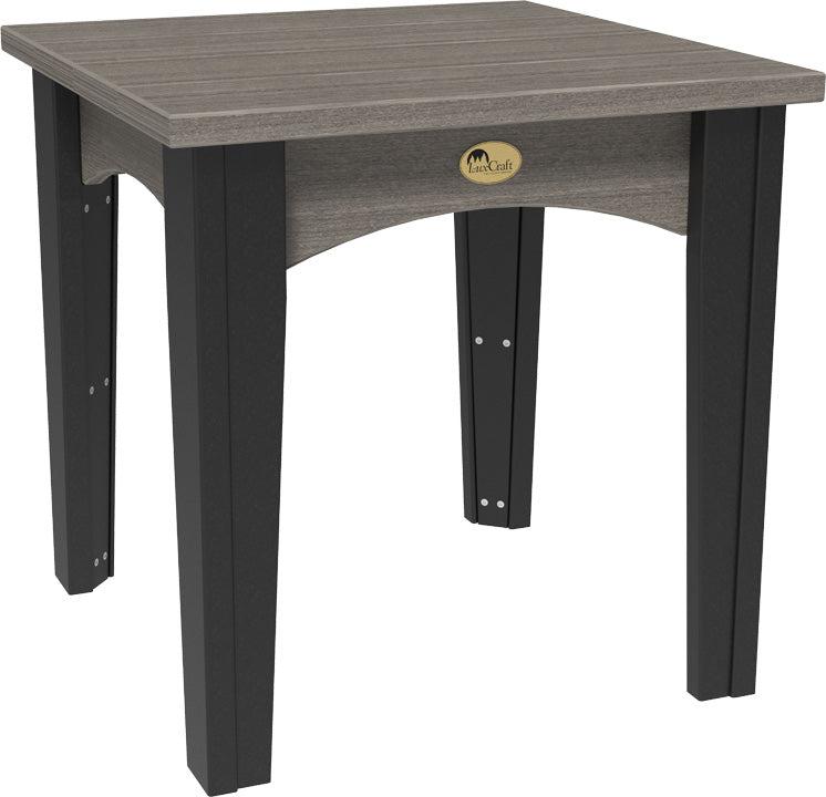 LuxCraft Recycled Plastic Island End Table - LEAD TIME TO SHIP 3 TO 4 WEEKS