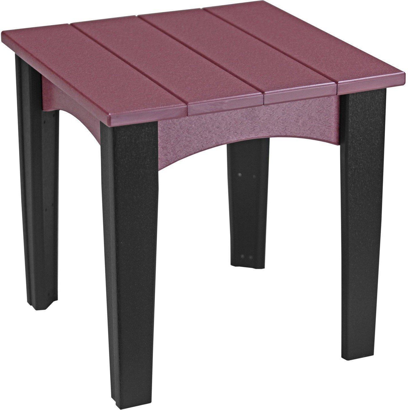 LuxCraft Recycled Plastic Island End Table - Rocking Furniture