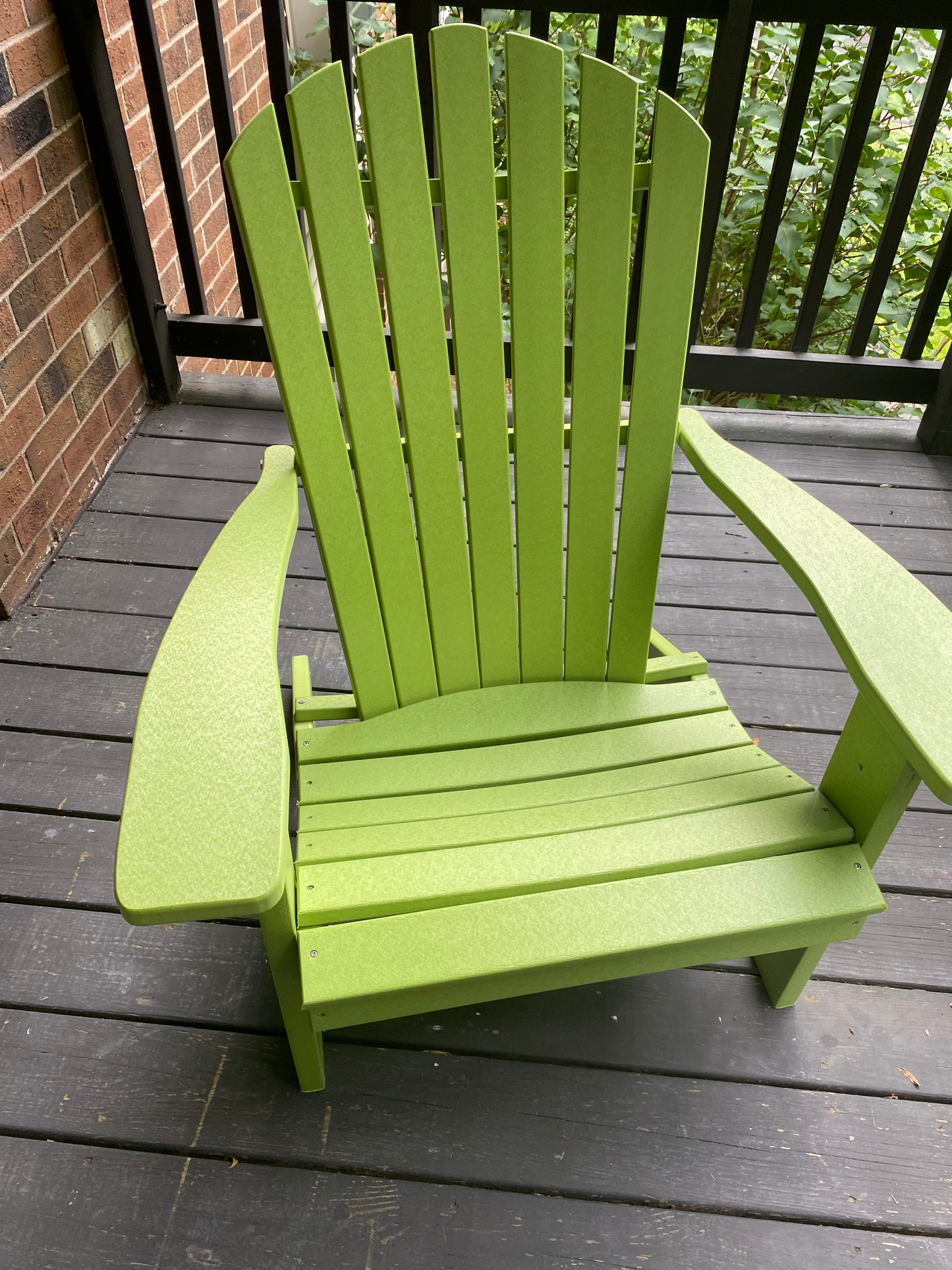 A&L Furniture Co. Amish Made Recycled Plastic Fanback Adirondack Chair - LEAD TIME TO SHIP 10 BUSINESS DAYS