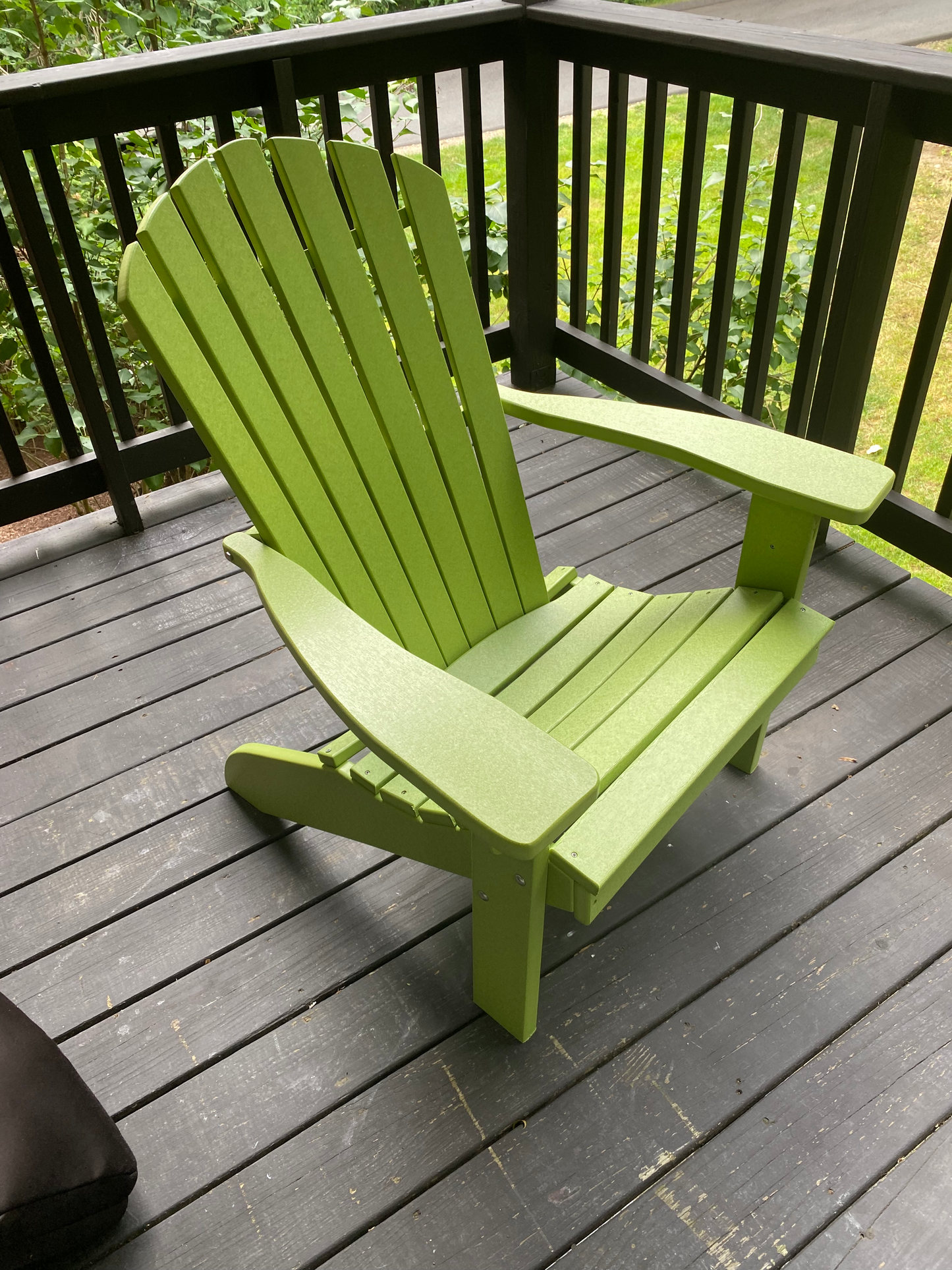 A&L Furniture Co. Amish Made Recycled Plastic Fanback Adirondack Chair - LEAD TIME TO SHIP 10 BUSINESS DAYS