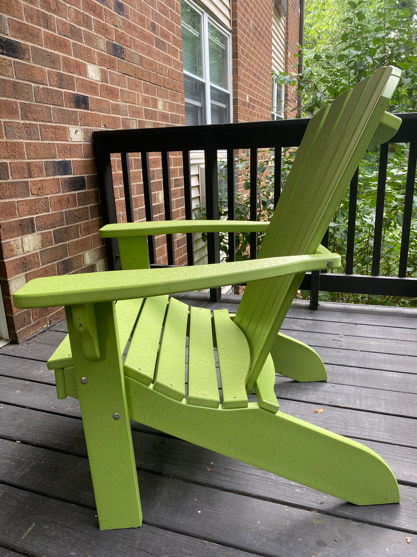 A&L Furniture Co. Amish Made Recycled Plastic Fanback Adirondack Chair - LEAD TIME TO SHIP 10 BUSINESS DAYS