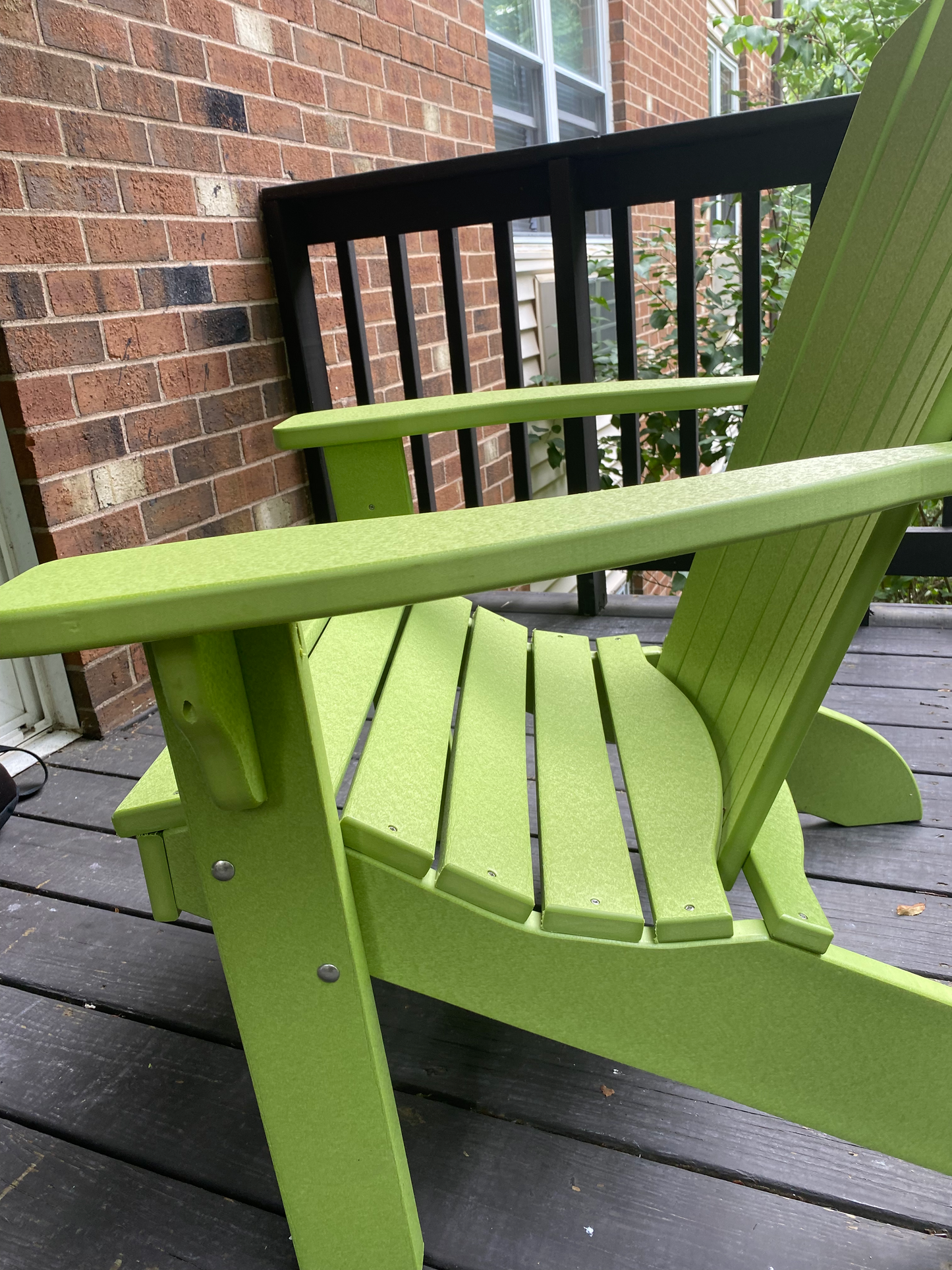 Bryton Park Poly Furniture Amish Made Recycled Plastic Fanback Adirondack Chair - LEAD TIME TO SHIP 10 BUSINESS DAYS