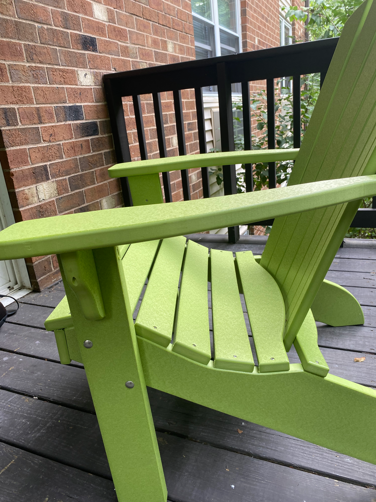 A&L Furniture Co. Amish Made Recycled Plastic Fanback Adirondack Chair - LEAD TIME TO SHIP 10 BUSINESS DAYS