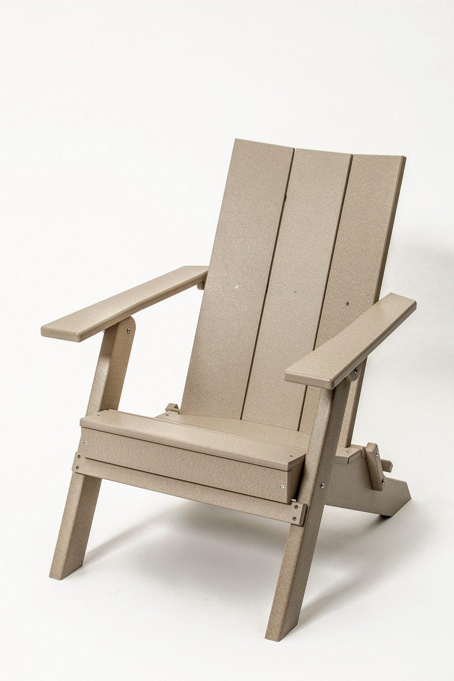 Perfect Choice Furniture Recycled Plastic Stanton Folding Adirondack Chair - LEAD TIME TO SHIP 4 WEEKS OR LESS