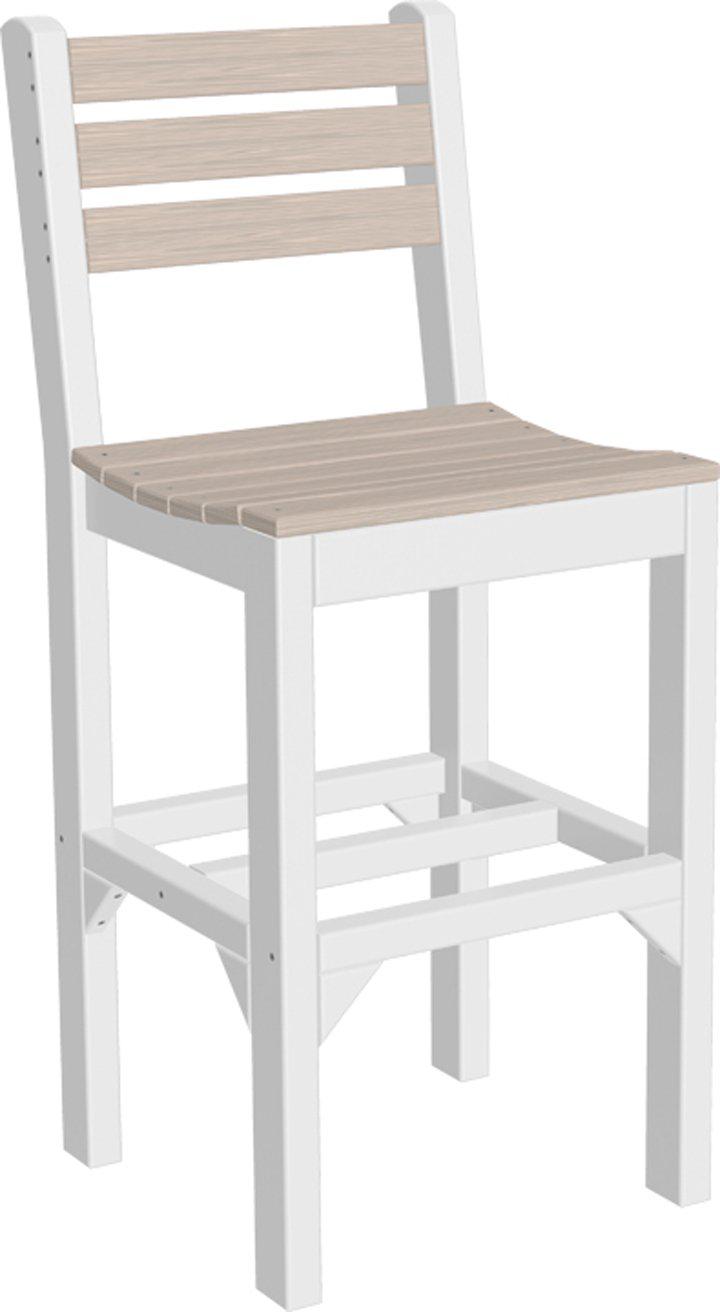 LuxCraft Recycled Plastic Bar Height Island Side Chair  - LEAD TIME TO SHIP 3 TO 4 WEEKS