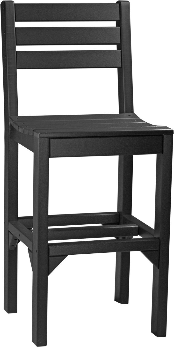 LuxCraft Recycled Plastic Island Side Chair (BAR HEIGHT)  - LEAD TIME TO SHIP 3 TO 4 WEEKS