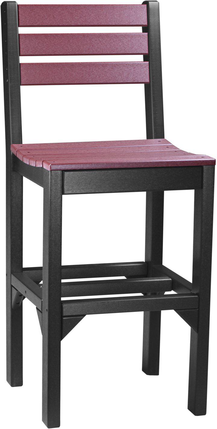 LuxCraft Recycled Plastic Island Side Chair (BAR HEIGHT)  - LEAD TIME TO SHIP 3 TO 4 WEEKS