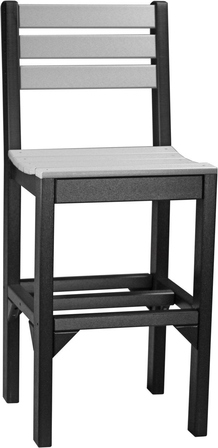 LuxCraft Recycled Plastic Bar Height Island Side Chair  - LEAD TIME TO SHIP 3 TO 4 WEEKS