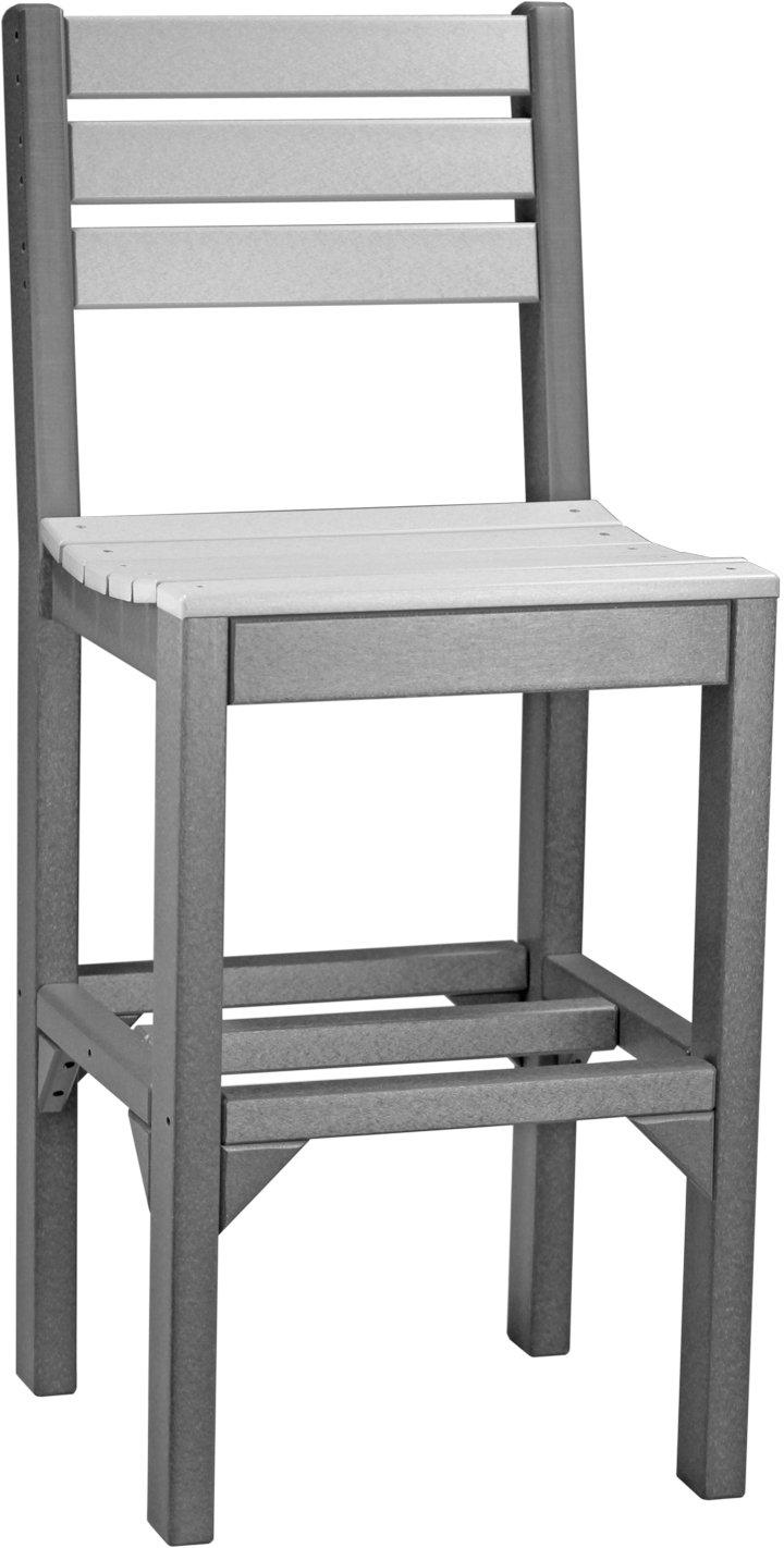LuxCraft Recycled Plastic Island Side Chair (BAR HEIGHT)  - LEAD TIME TO SHIP 3 TO 4 WEEKS