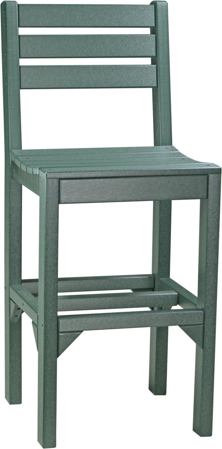 LuxCraft Recycled Plastic Bar Height Island Side Chair  - LEAD TIME TO SHIP 3 TO 4 WEEKS