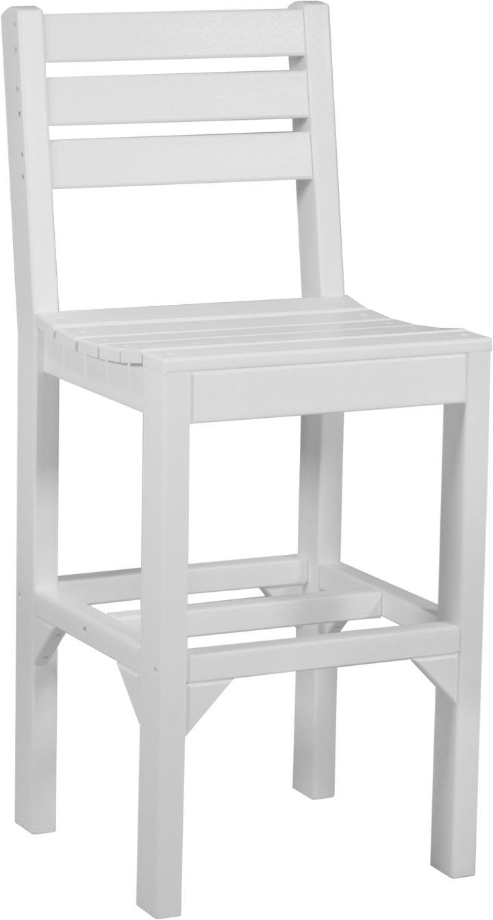 LuxCraft Recycled Plastic Island Side Chair (BAR HEIGHT)  - LEAD TIME TO SHIP 3 TO 4 WEEKS