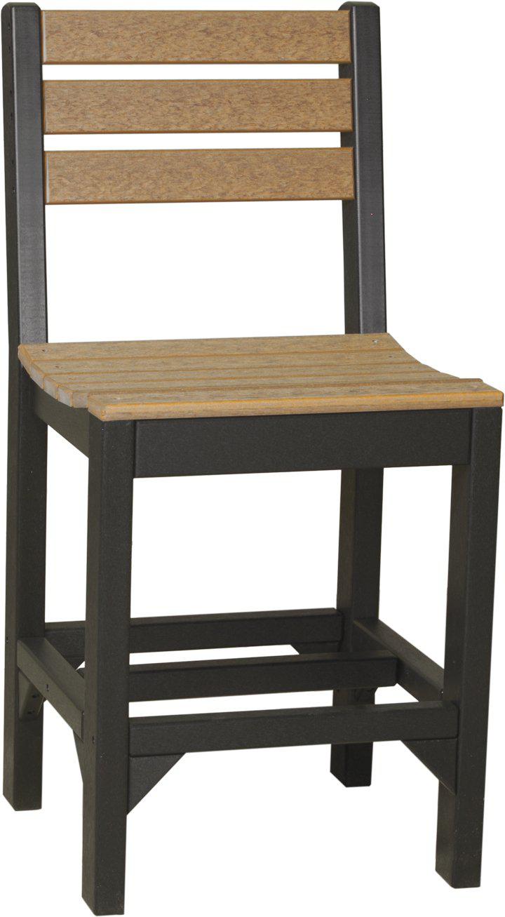 LuxCraft Recycled Plastic Counter Height Island Side Chair - LEAD TIME TO SHIP 3 TO 4 WEEKS