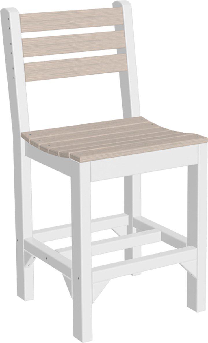 LuxCraft Recycled Plastic Counter Height Island Side Chair - LEAD TIME TO SHIP 3 TO 4 WEEKS