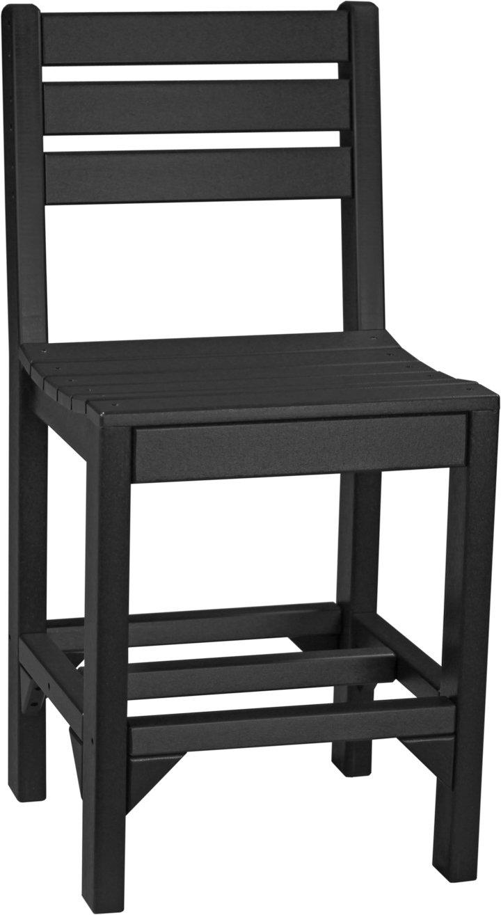 LuxCraft Recycled Plastic Counter Height Island Side Chair - LEAD TIME TO SHIP 3 TO 4 WEEKS