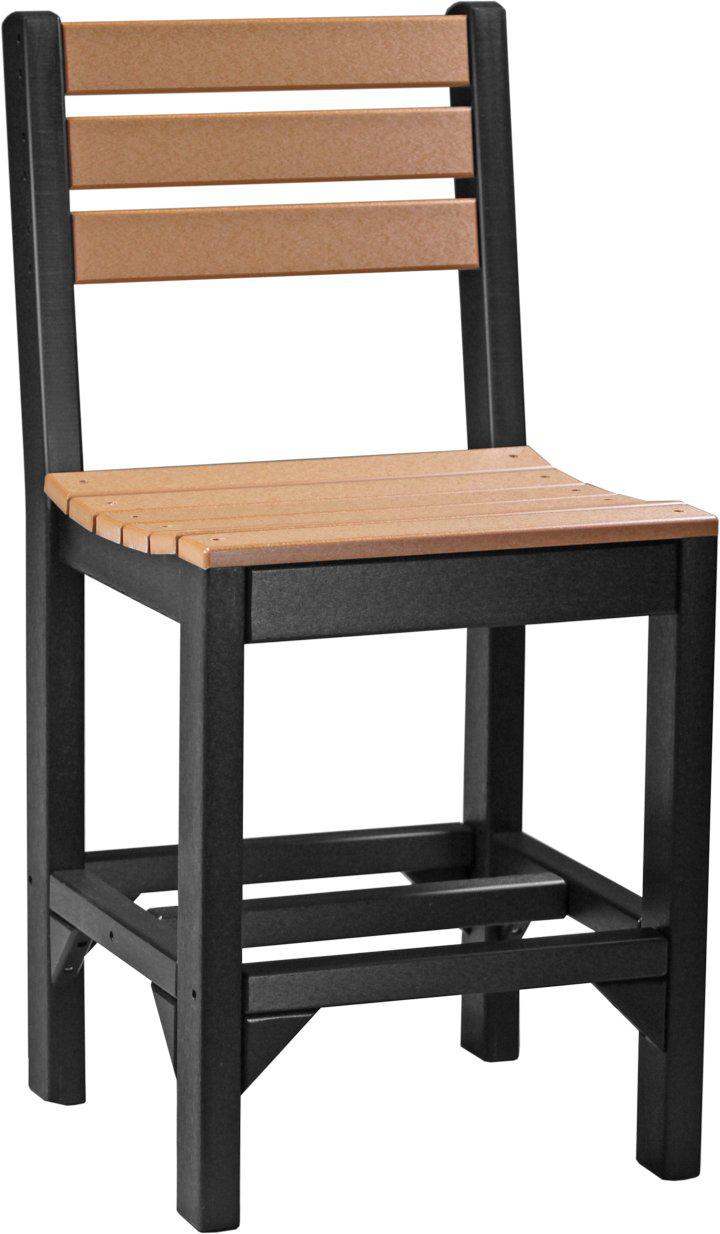 LuxCraft Recycled Plastic Counter Height Island Side Chair - LEAD TIME TO SHIP 3 TO 4 WEEKS