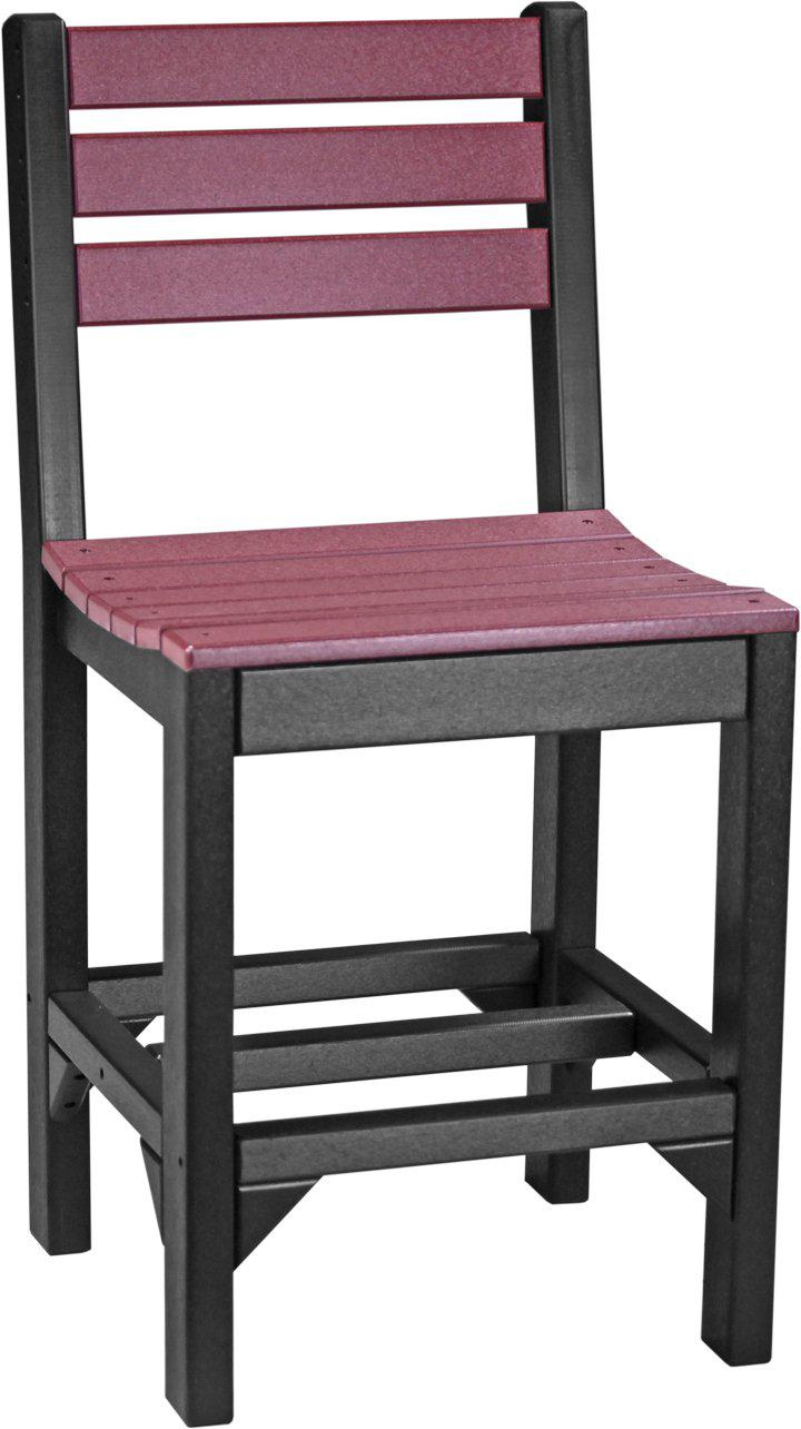 LuxCraft Recycled Plastic Counter Height Island Side Chair - LEAD TIME TO SHIP 3 TO 4 WEEKS