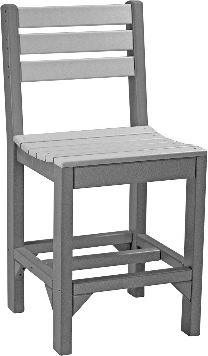 LuxCraft Recycled Plastic Counter Height Island Side Chair - LEAD TIME TO SHIP 3 TO 4 WEEKS