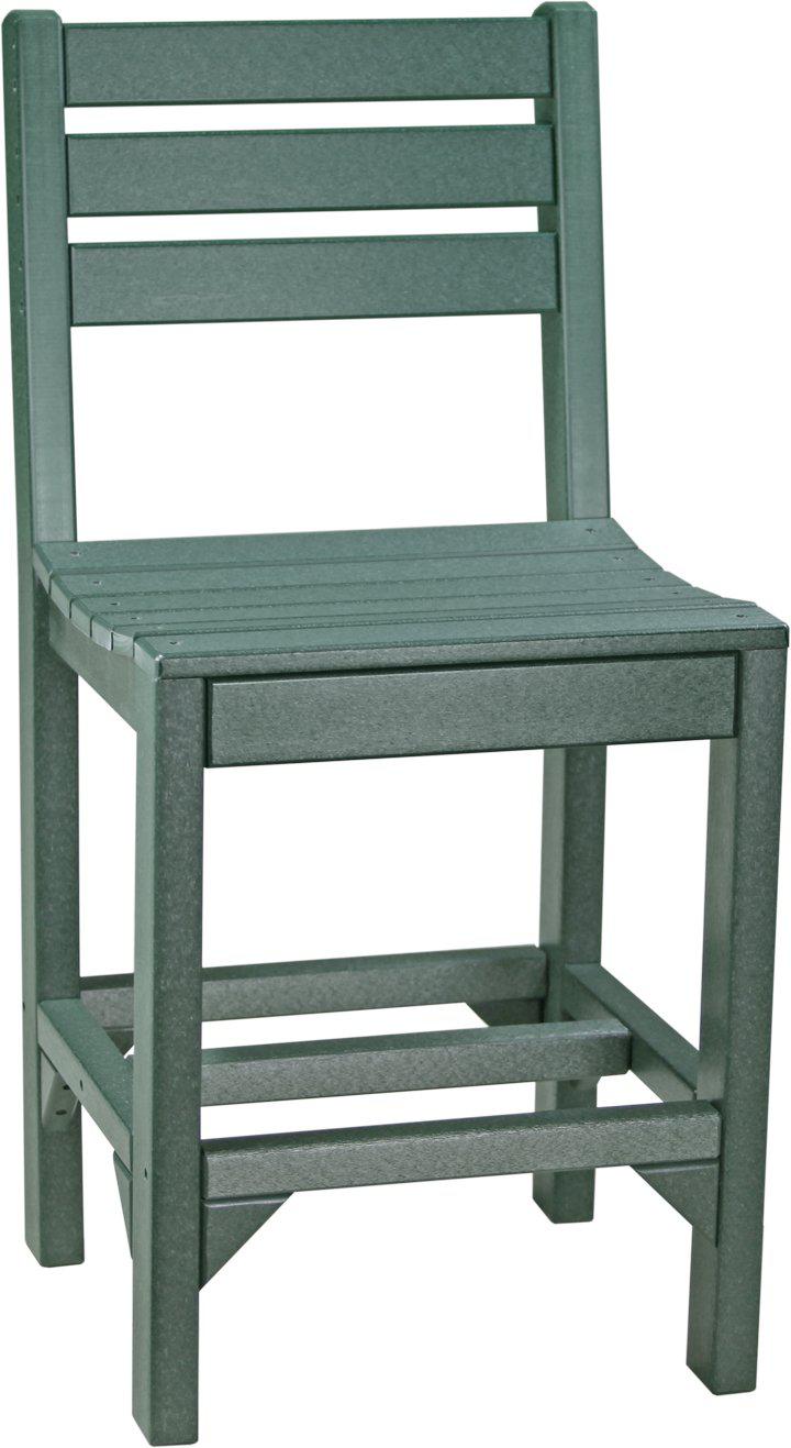 LuxCraft Recycled Plastic Counter Height Island Side Chair - LEAD TIME TO SHIP 3 TO 4 WEEKS