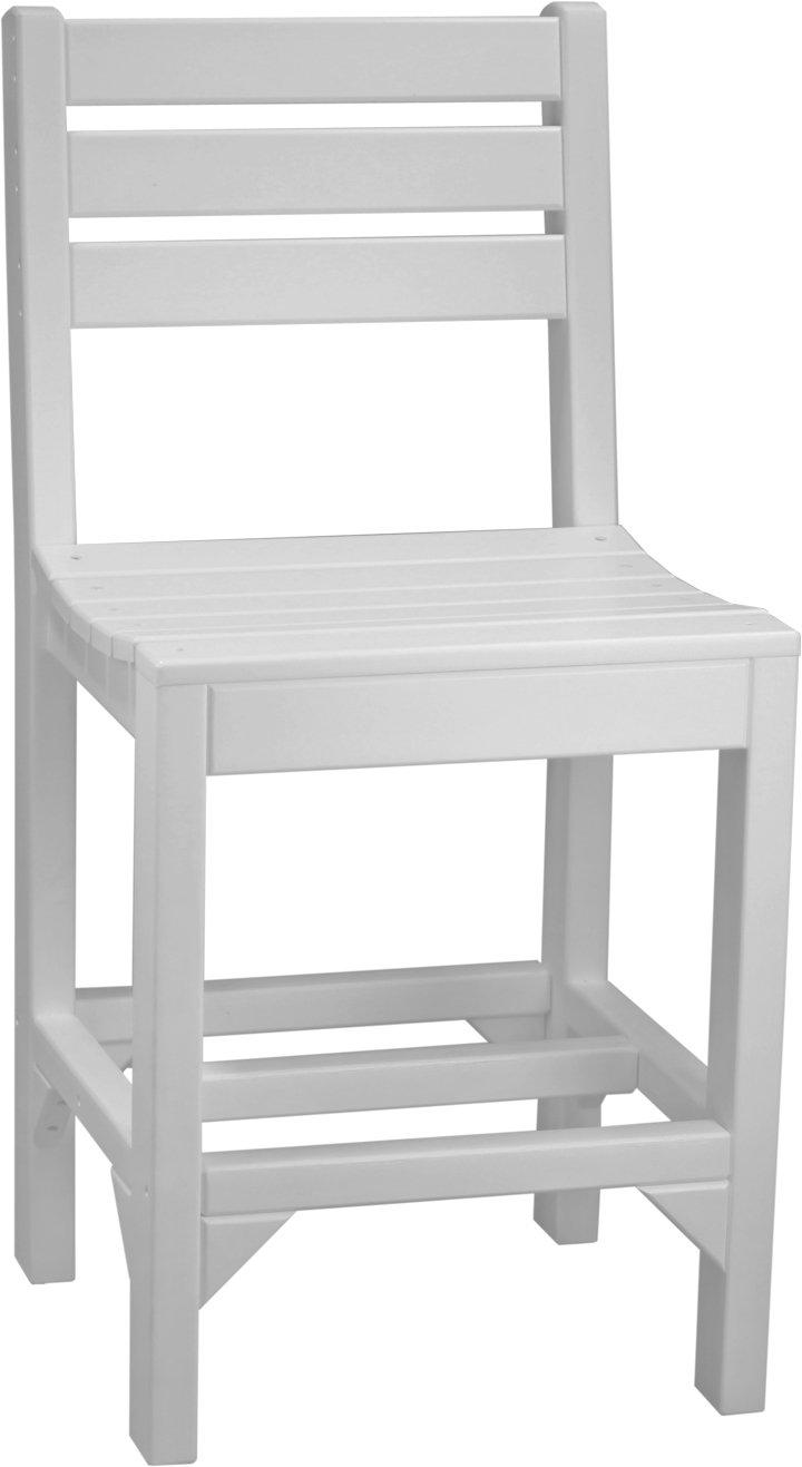 LuxCraft Recycled Plastic Counter Height Island Side Chair - LEAD TIME TO SHIP 3 TO 4 WEEKS
