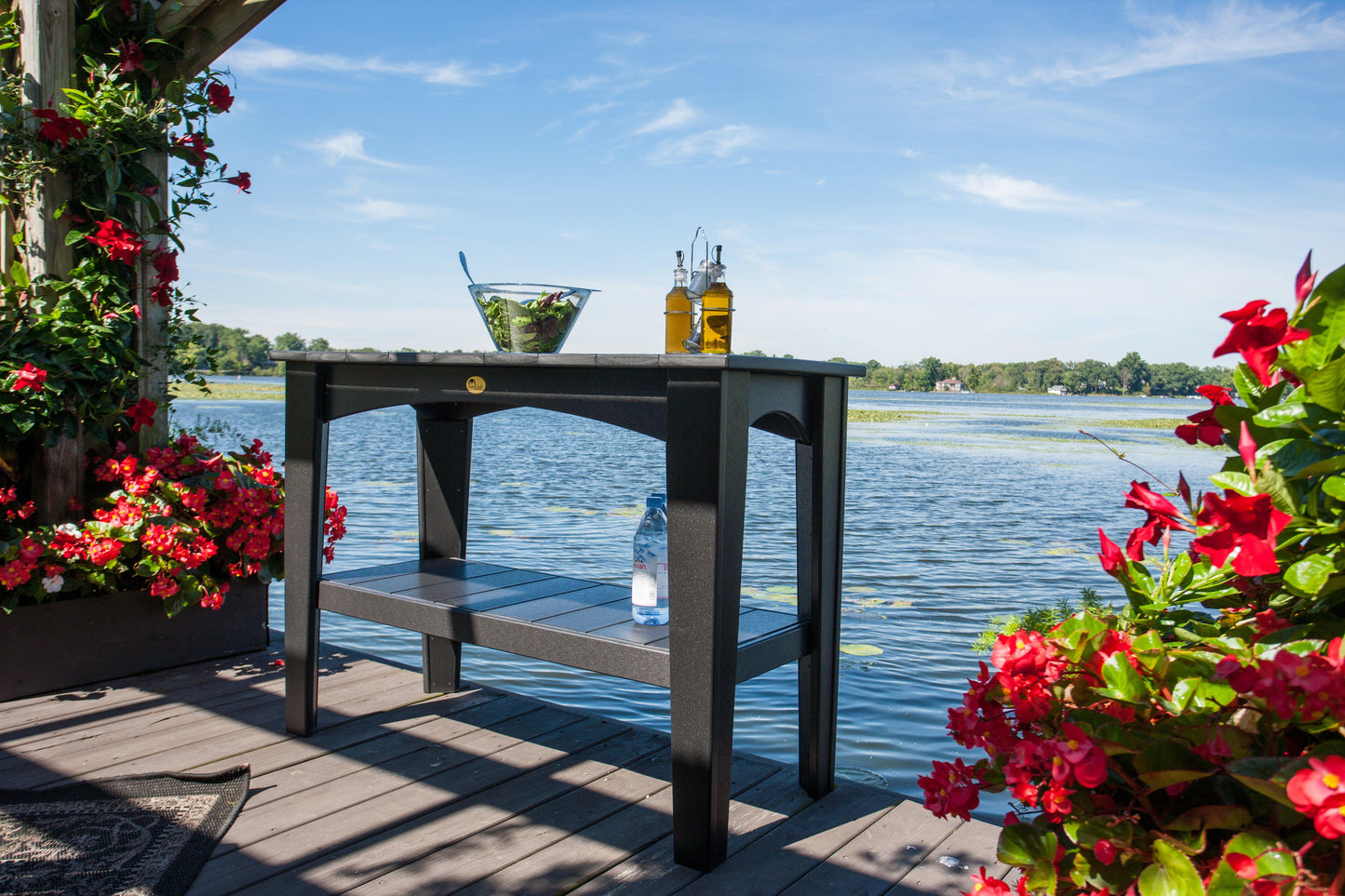 LuxCraft Recycled Plastic Island Buffet Table - LEAD TIME TO SHIP 3 TO 4 WEEKS