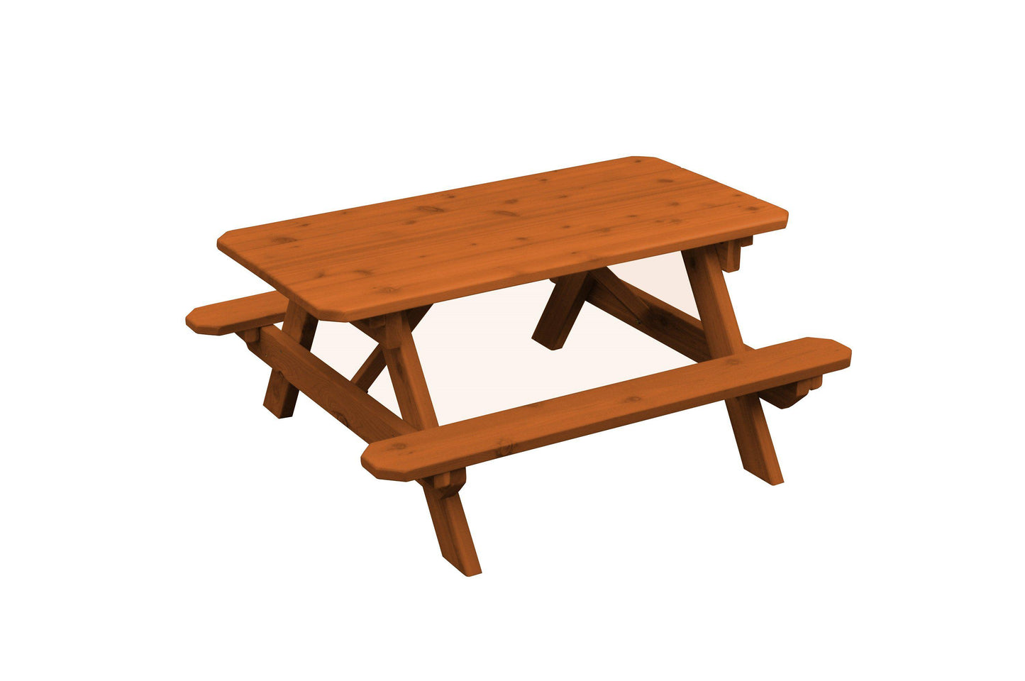 A&L FURNITURE CO. Western Red Cedar Kid's Table (22" Wide)- Specify for FREE 2" Umbrella Hole - LEAD TIME TO SHIP 4 WEEKS OR LESS