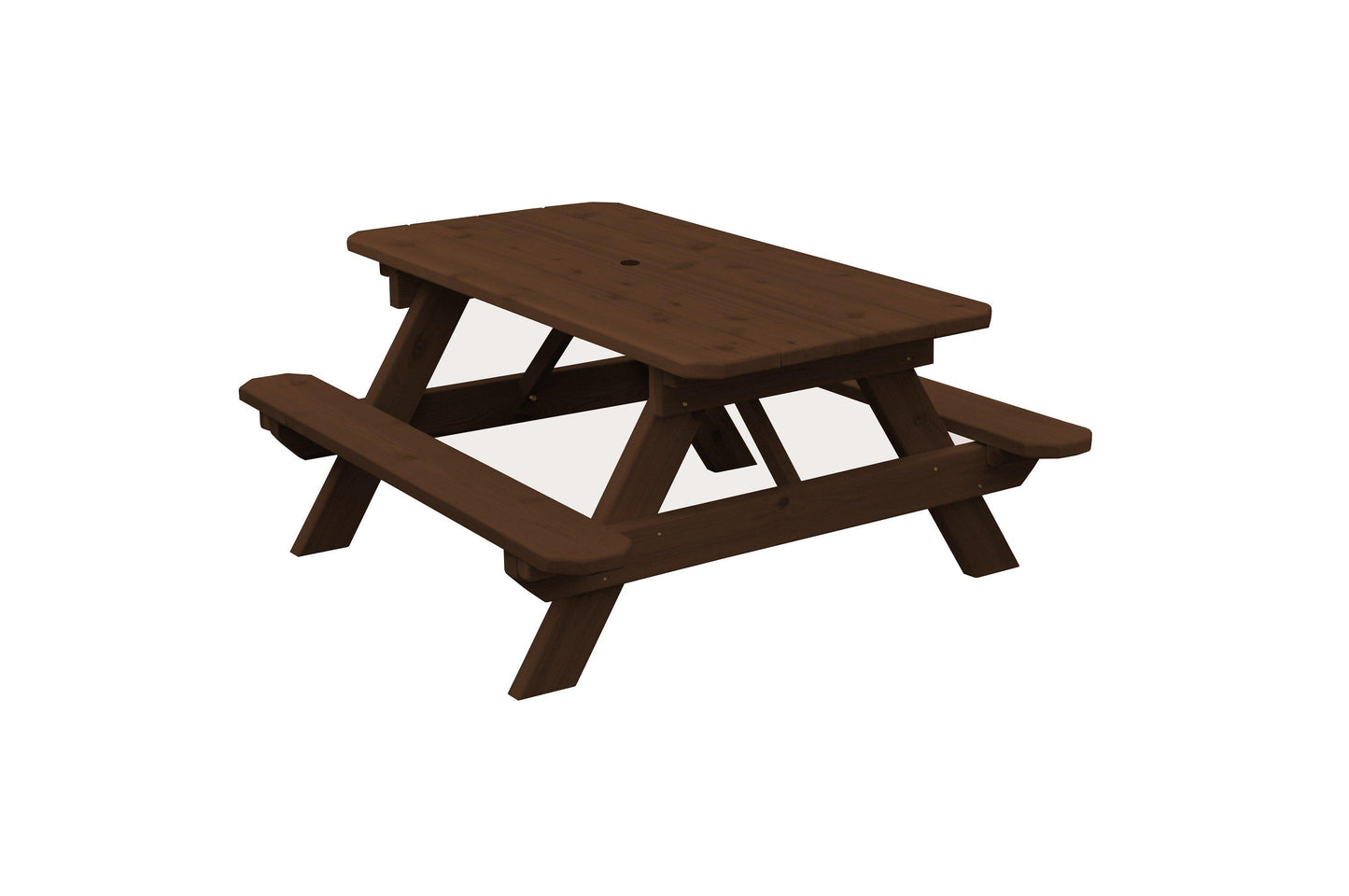 A&L FURNITURE CO. Western Red Cedar Kid's Table (22" Wide)- Specify for FREE 2" Umbrella Hole - LEAD TIME TO SHIP 4 WEEKS OR LESS