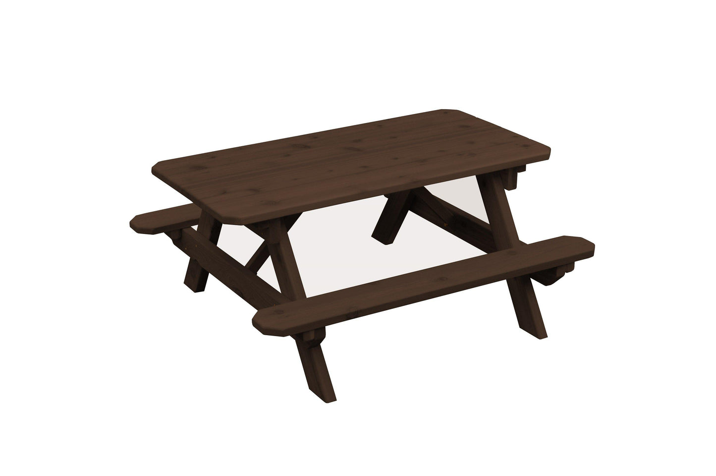 A&L FURNITURE CO. Western Red Cedar Kid's Table (22" Wide)- Specify for FREE 2" Umbrella Hole - LEAD TIME TO SHIP 2 WEEKS