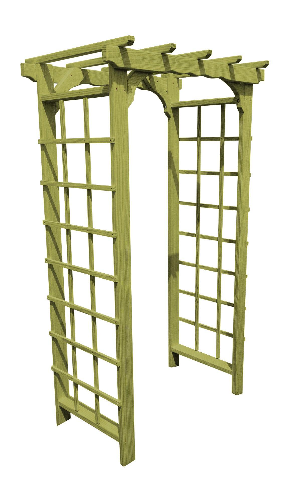 A&L FURNITURE CO. 3' Morgan Pressure Treated Pine Arbor - LEAD TIME TO SHIP 10 BUSINESS DAYS