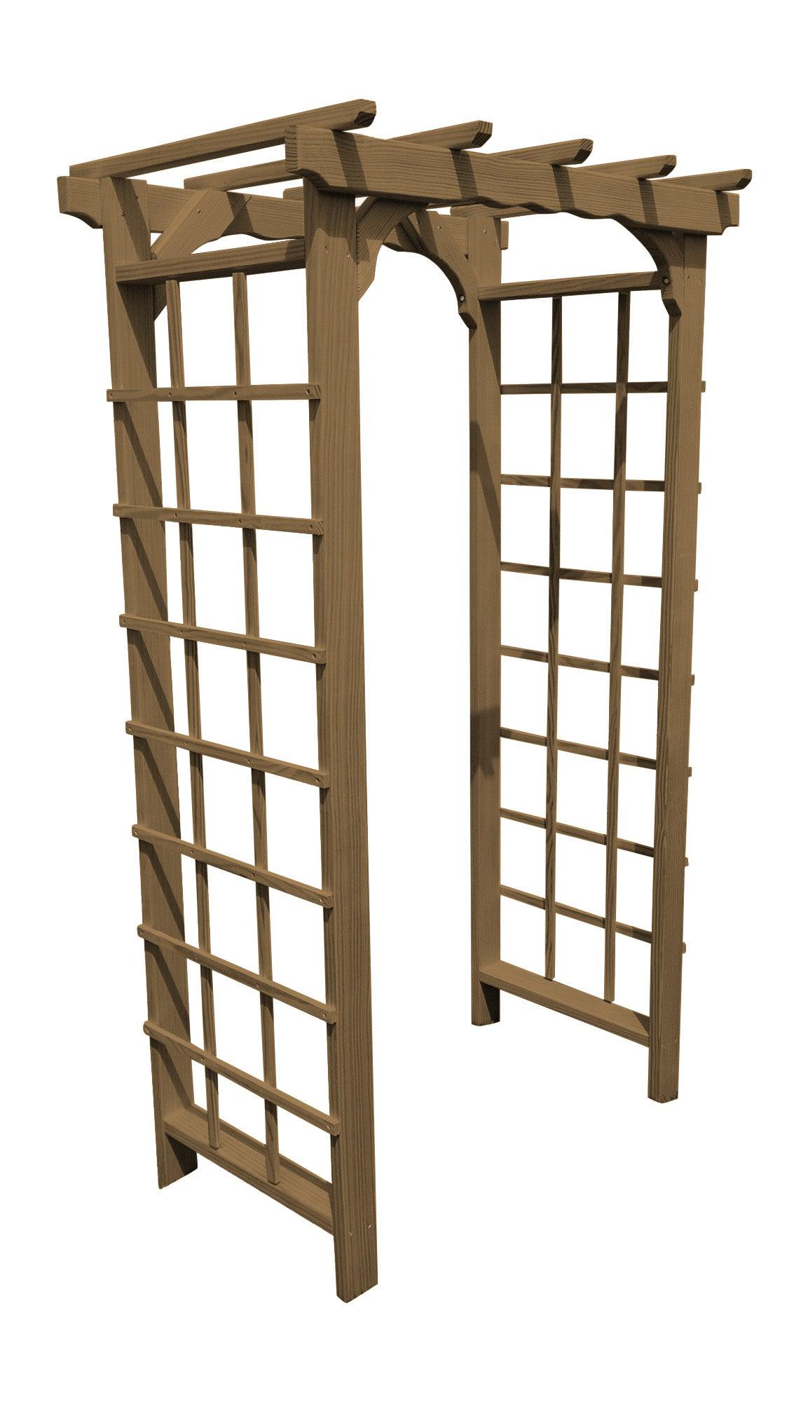 A&L FURNITURE CO. 3' Morgan Pressure Treated Pine Arbor - LEAD TIME TO SHIP 10 BUSINESS DAYS