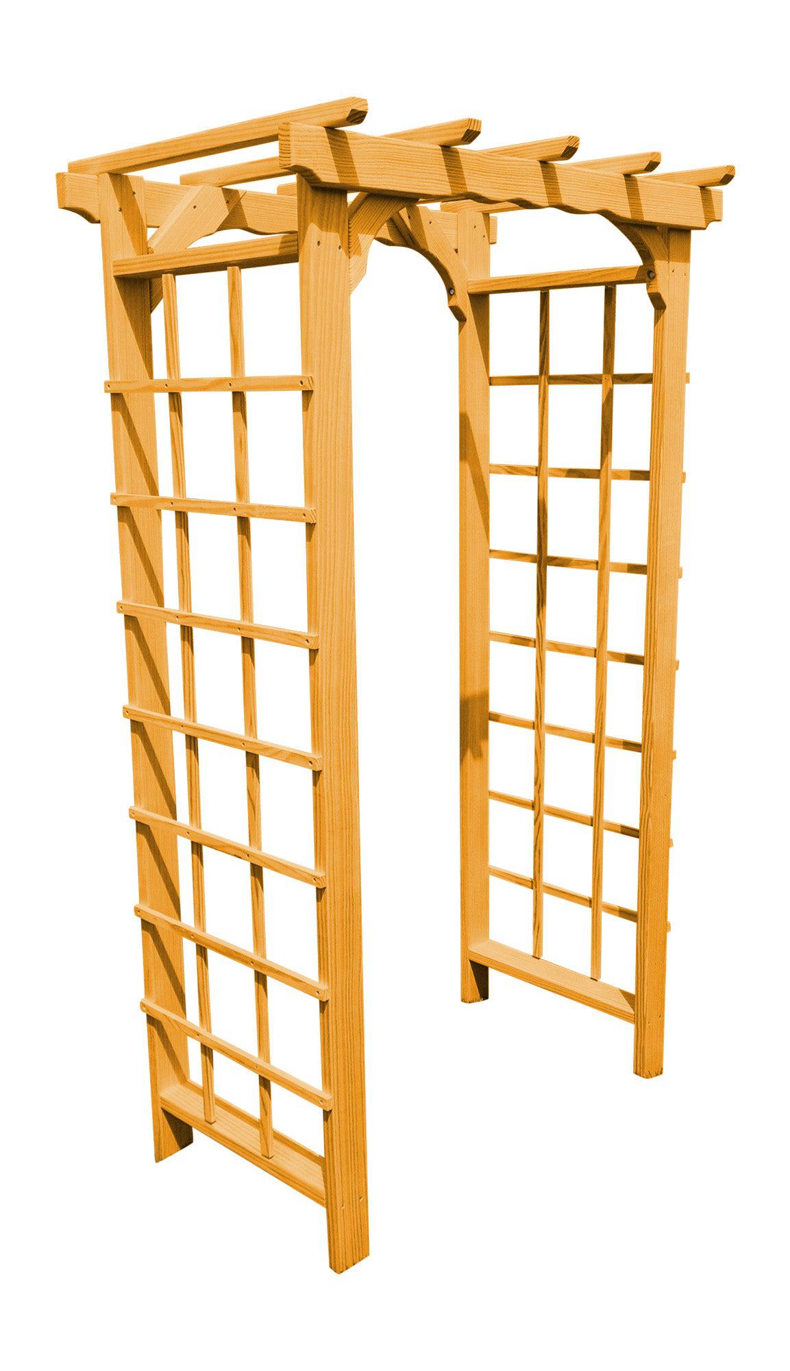 A&L FURNITURE CO. 3' Morgan Pressure Treated Pine Arbor - LEAD TIME TO SHIP 10 BUSINESS DAYS