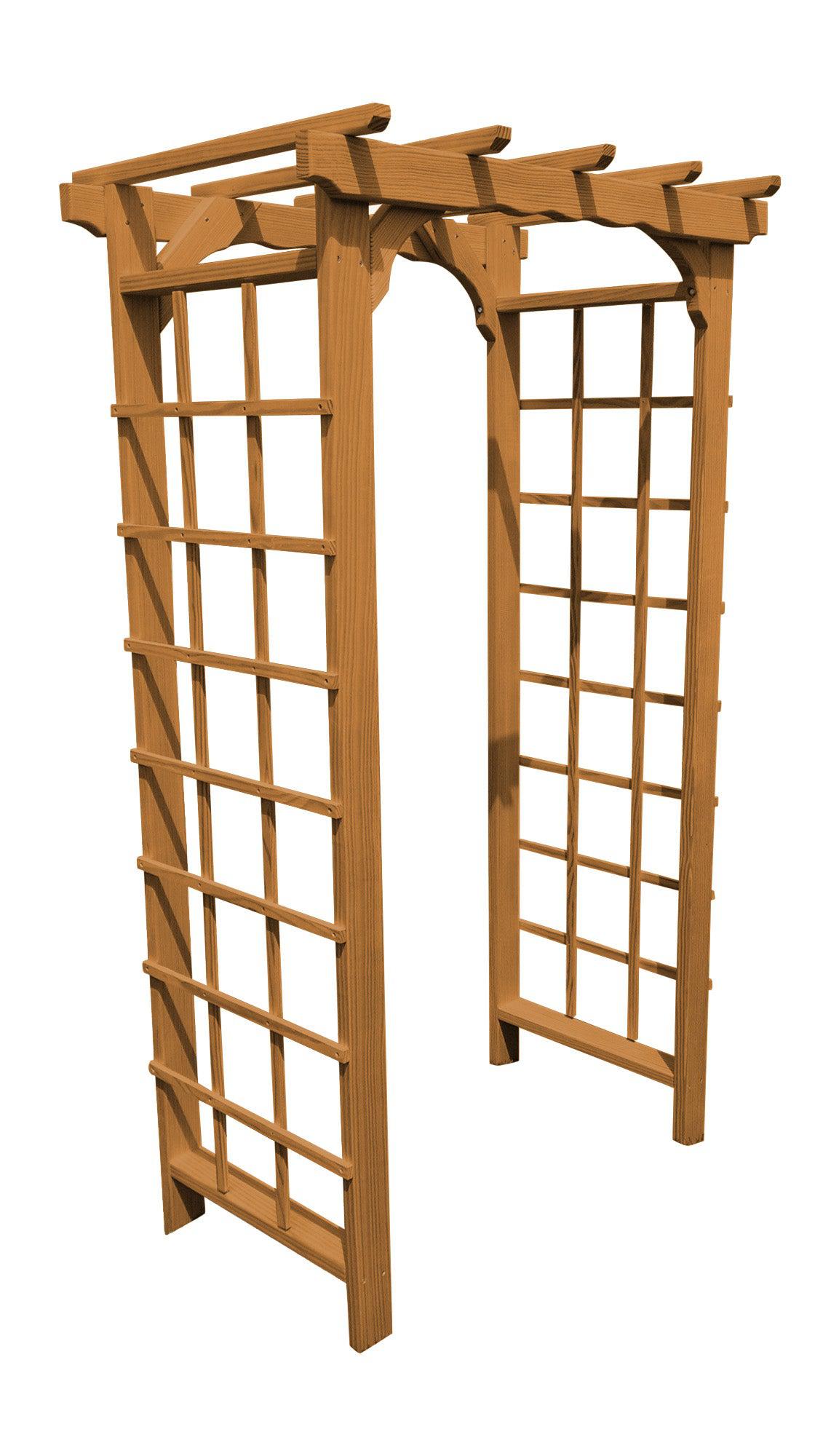 A&L FURNITURE CO. 3' Morgan Pressure Treated Pine Arbor - LEAD TIME TO SHIP 10 BUSINESS DAYS