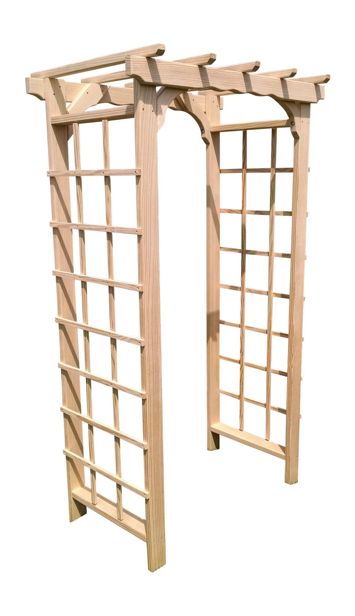 A&L FURNITURE CO. 3' Morgan Pressure Treated Pine Arbor - LEAD TIME TO SHIP 10 BUSINESS DAYS