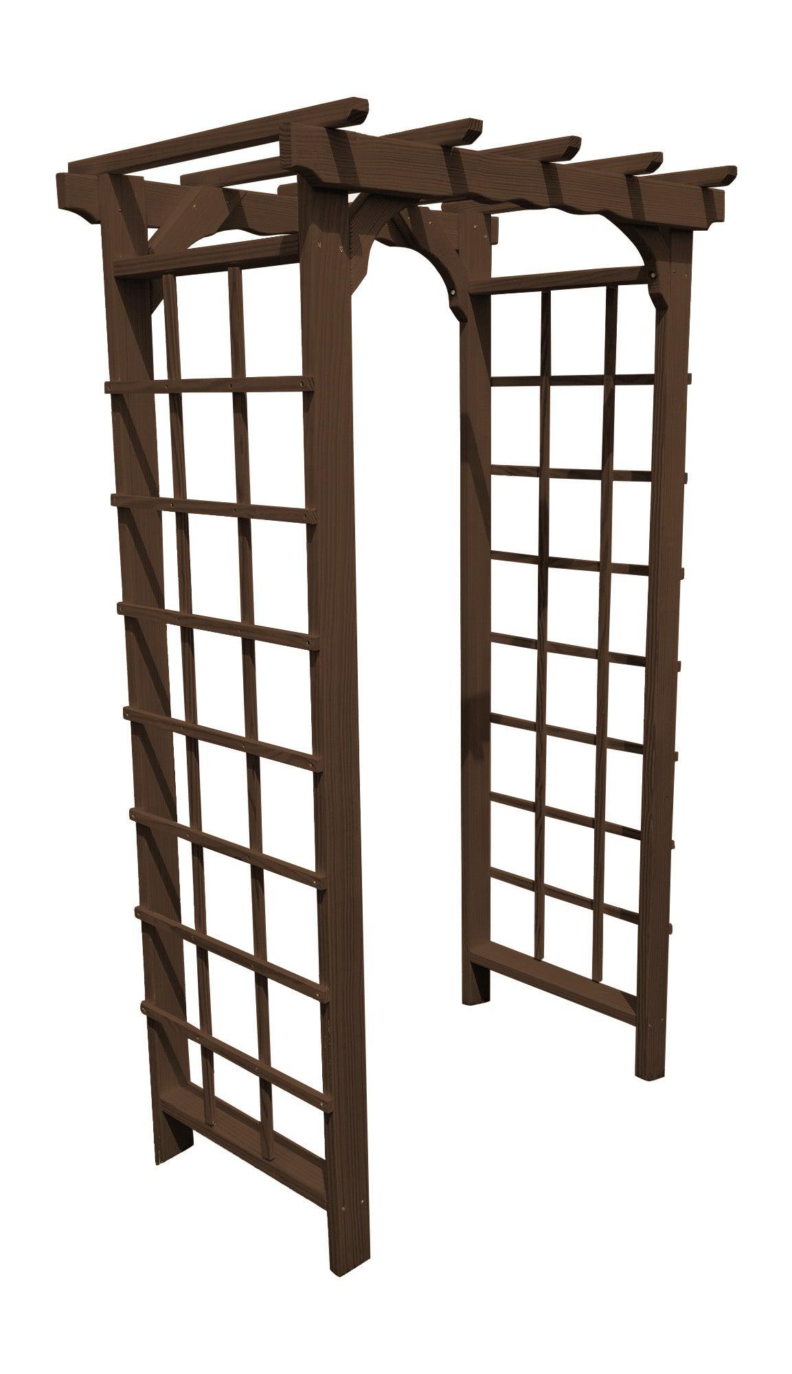 A&L FURNITURE CO. 3' Morgan Pressure Treated Pine Arbor - LEAD TIME TO SHIP 10 BUSINESS DAYS