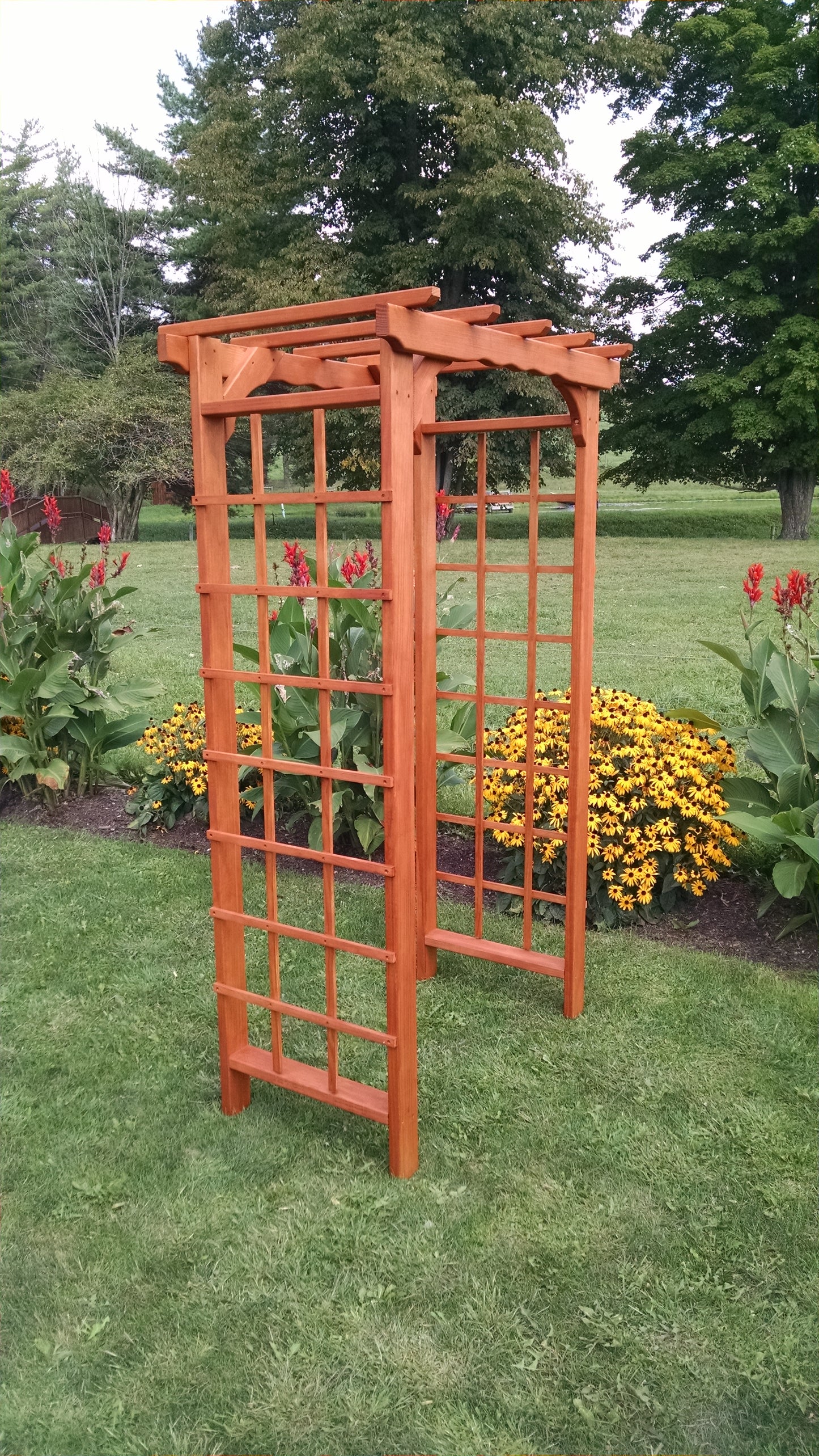 A&L Furniture Co. Western Red Cedar 3' Morgan Arbor - LEAD TIME TO SHIP 2 WEEKS