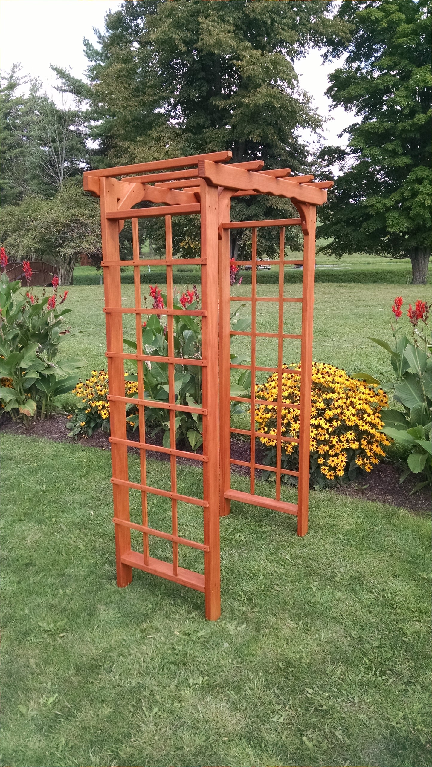 A&L Furniture Co. Western Red Cedar 3' Morgan Arbor - LEAD TIME TO SHIP 4 WEEKS OR LESS