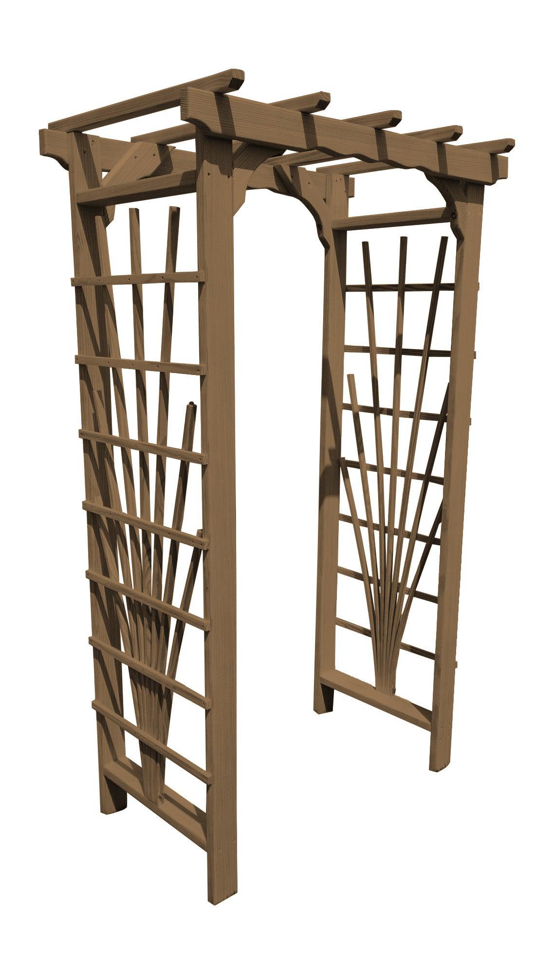 A&L FURNITURE CO. 5' Concord Pressure Treated Pine Arbor (THIS ITEM HAS BEEN DISCONTINUED)
