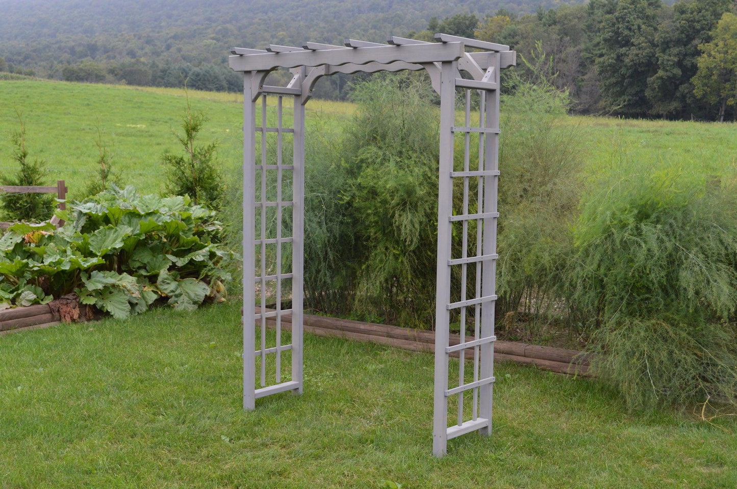 A&L FURNITURE CO. 4' Morgan Pressure Treated Pine Arbor - LEAD TIME TO SHIP 10 BUSINESS DAYS