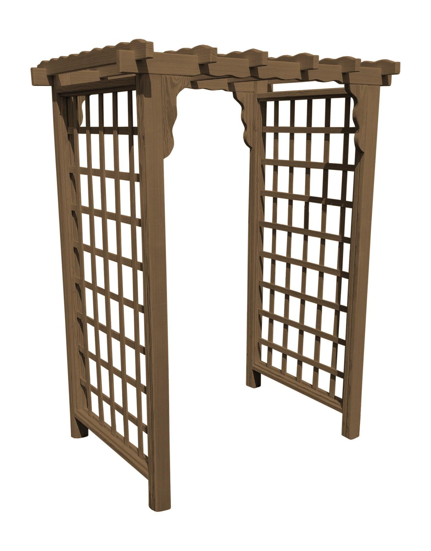 A&L FURNITURE CO. 6' Lexington Pressure Treated Pine Arbor - LEAD TIME TO SHIP 10 BUSINESS DAYS