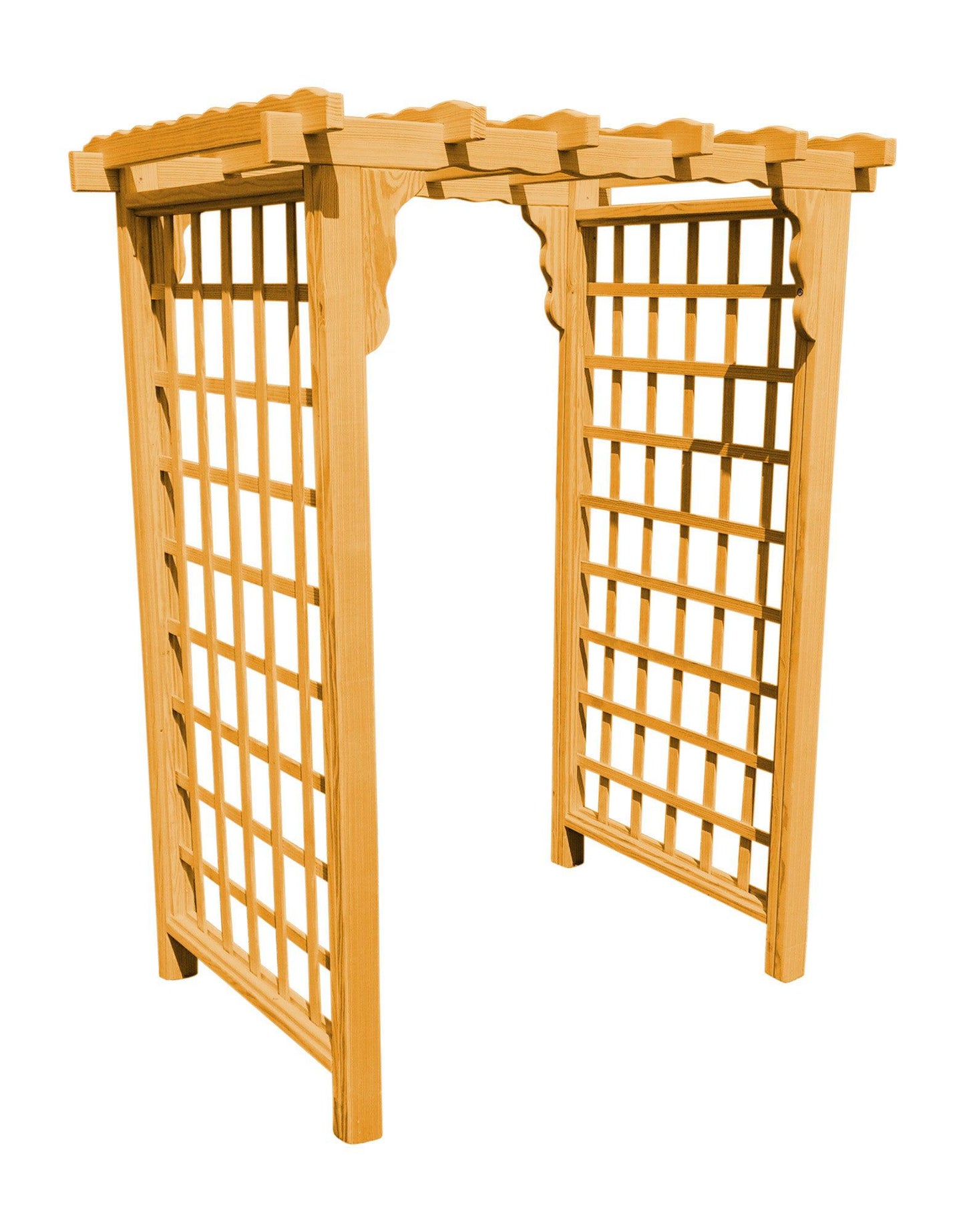 A&L FURNITURE CO. 4' Lexington Pressure Treated Pine Arbor - LEAD TIME TO SHIP 10 BUSINESS DAYS