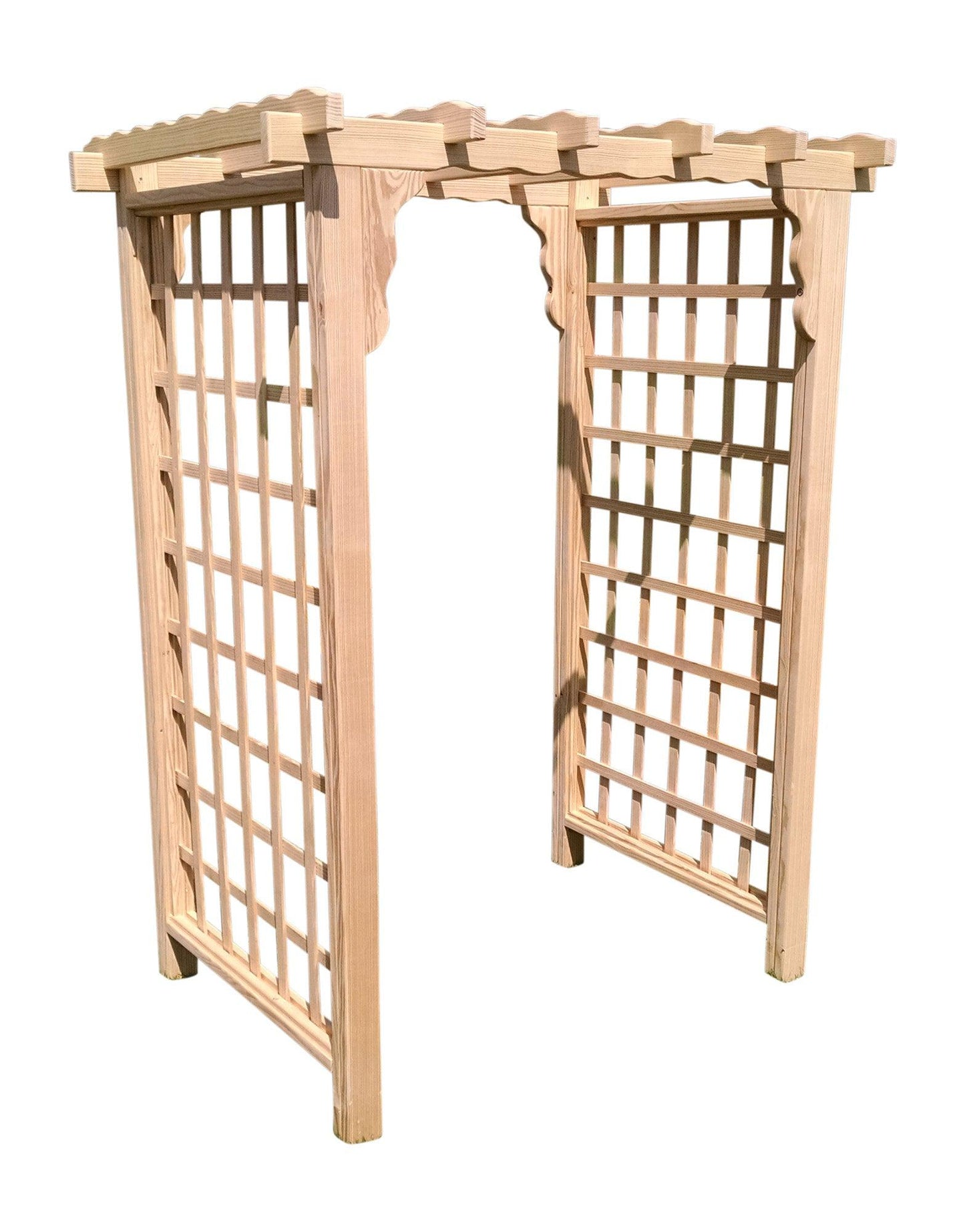 A&L FURNITURE CO. 5' Lexington Pressure Treated Pine Arbor - LEAD TIME TO SHIP 10 BUSINESS DAYS