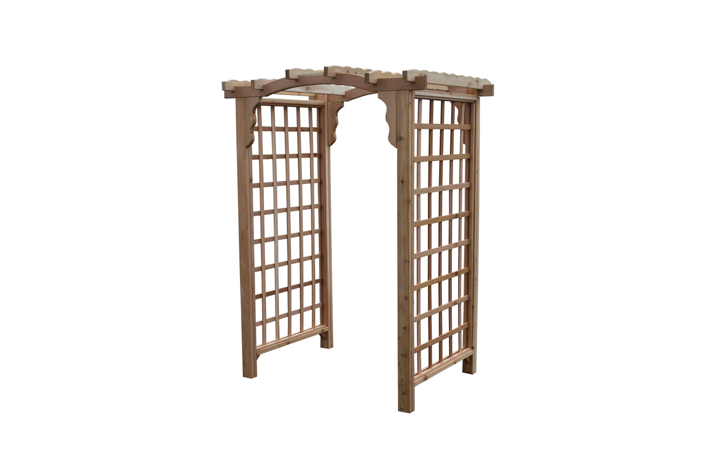 A&L Furniture Co. Western Red Cedar 4' Cambridge Arbor - LEAD TIME TO SHIP 4 WEEKS OR LESS