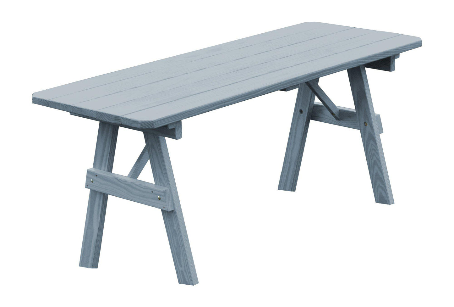 A&L Furniture Co. Yellow Pines 6' Traditional Table Only - Specify for Free 2" Umbrella Hole - LEAD TIME TO SHIP 10 BUSINESS DAYS