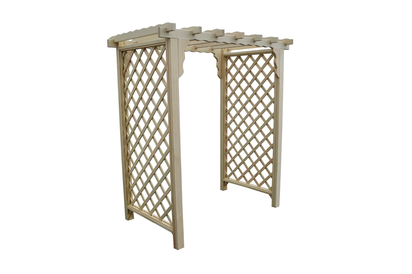 Backyard Crafts 4' Covington Pressure Treated Pine Arbor - LEAD TIME TO SHIP 10 BUSINESS DAYS