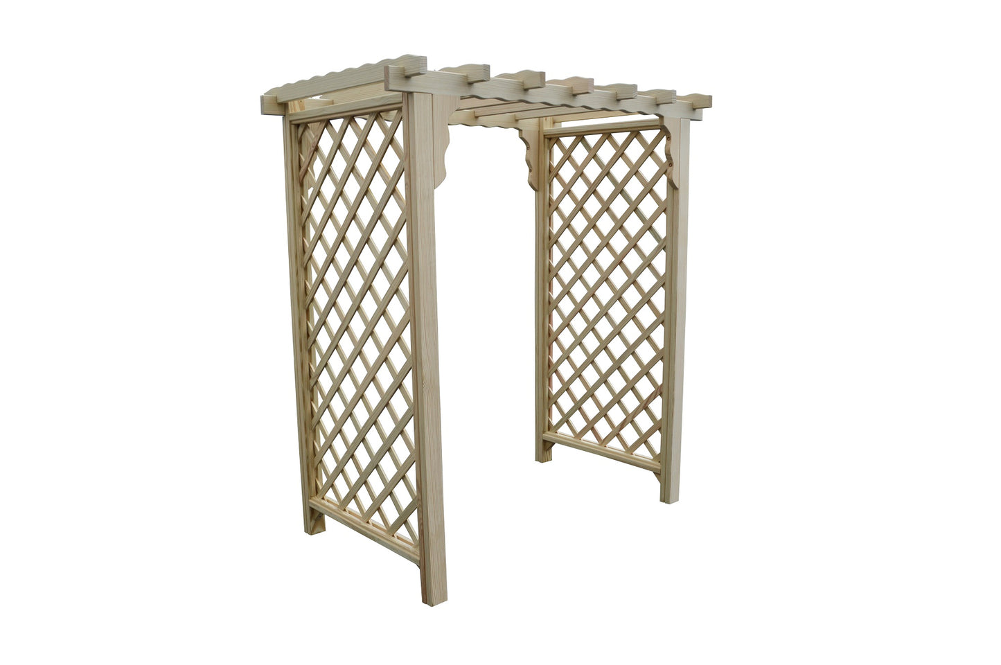 A&L FURNITURE CO. 6' Covington Pressure Treated Pine Arbor - LEAD TIME TO SHIP 10 BUSINESS DAYS