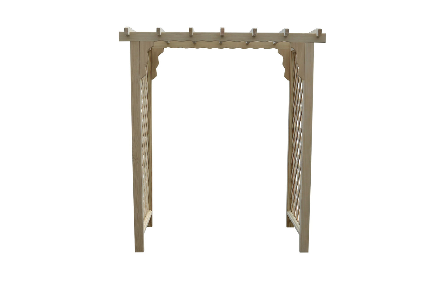 Backyard Crafts 4' Covington Pressure Treated Pine Arbor - LEAD TIME TO SHIP 10 BUSINESS DAYS