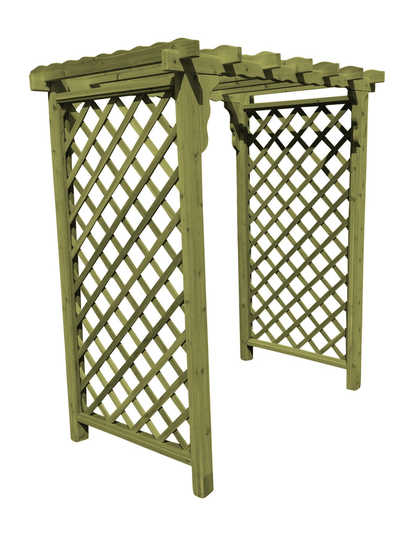 A&L Furniture Co. Western Red Cedar 6' Covington Arbor - LEAD TIME TO SHIP 4 WEEKS OR LESS